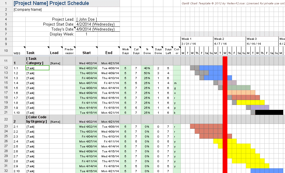 download a gantt chart template