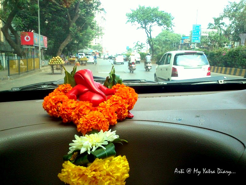 Lord Ganesh in the car - India Travel