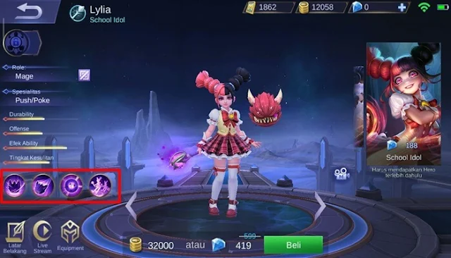 skill hero lylia