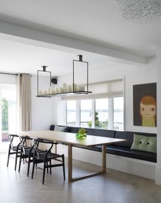 Modern luxury dining room minimal sophisticated interior design by Piet Boon 