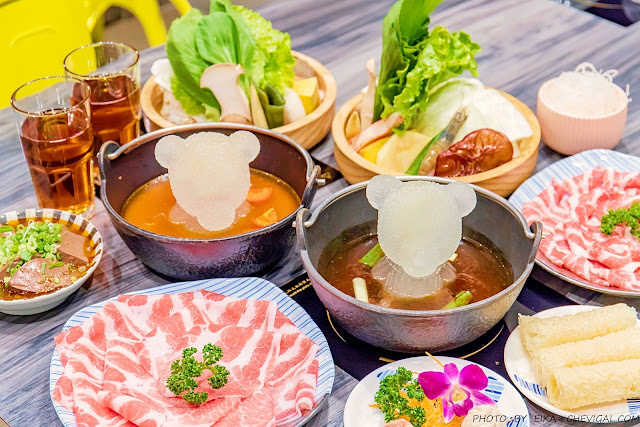 台中,泡湯小熊火鍋,活體海鮮,特色湯底,茄紅素番茄湯,蔥燒川味牛肉湯,覓鍋物,沙鹿區,火鍋,海鮮,餐廳,吃到