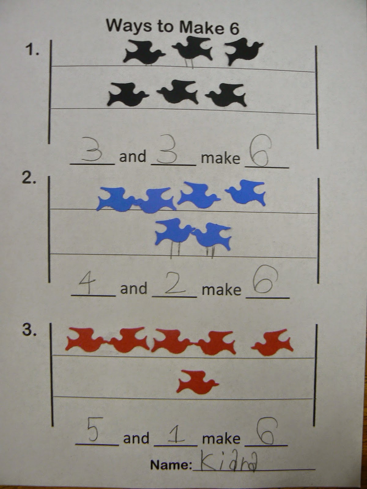 Mrs. T's First Grade Class: Ways to Make 6