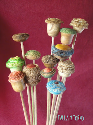 MADERA, TALLA Y TORNO: FLORES