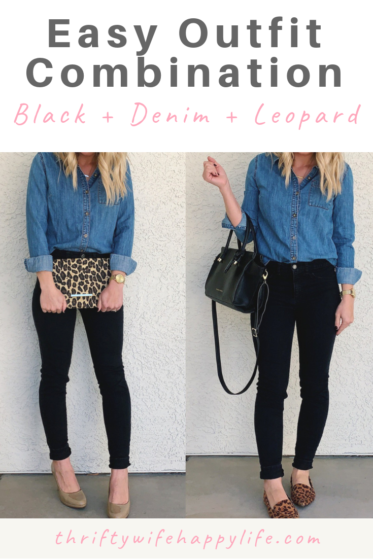 black denim shirt outfit
