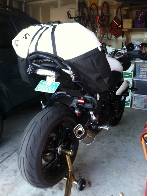 Giant Loop Rider Jonathans Great Basin Saddlebag On Triumph Speed
