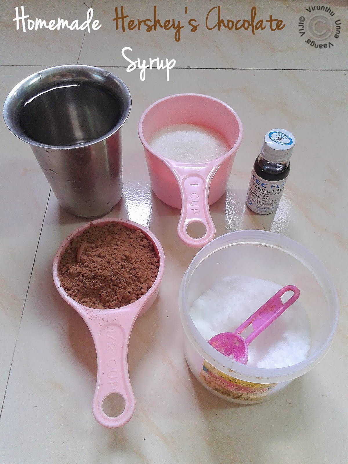 VIRUNTHU UNNA VAANGA HOMEMADE HERSHEY'S CHOCOLATE SYRUP