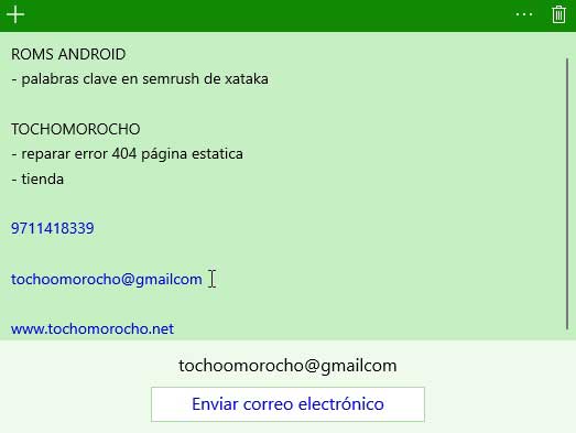 cómo agregar una nota en el escritorio windows 10