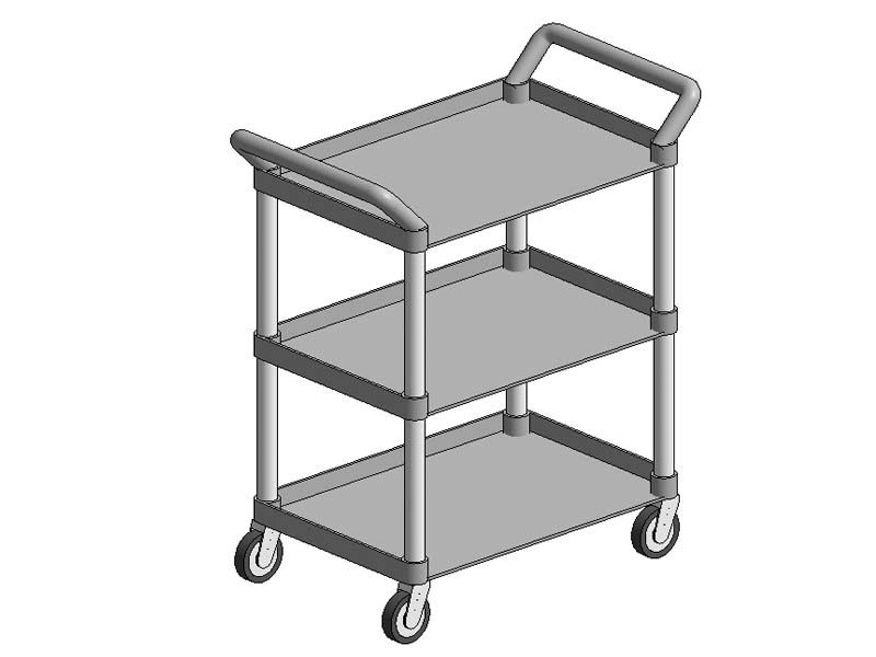 BIM HEALTHCARE REVIT FAMILIES Utility Carts