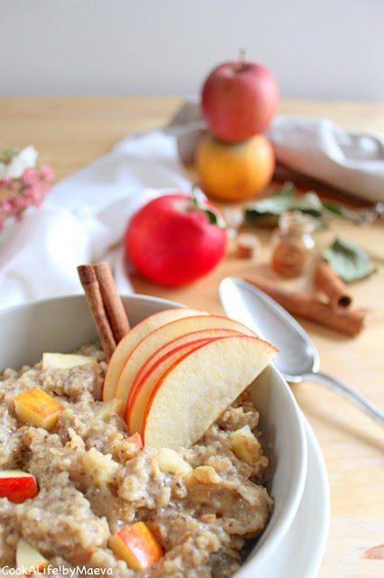 Porridge pomme cannelle façon tarte aux pommes • Cook A Life! by Maeva