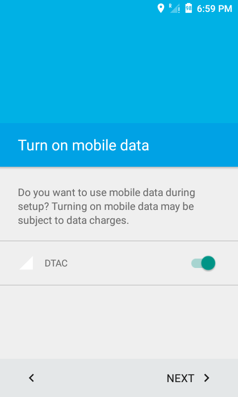 Use mobile data