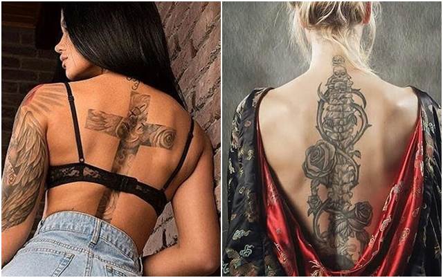 53 Foto Gambar Tato Keren Dipunggung #Tattoo 3D Salib, Tribal Dan Henna Ditubuh Wanita ini 53 Foto Gambar Tato Keren Dipunggung #Tattoo 3D Salib, Tribal Dan Henna Ditubuh Wanita ini