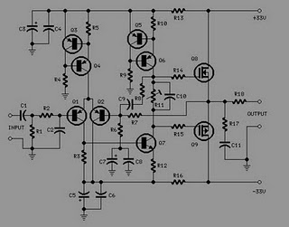 ELECTRONIC CIRCUIT DIAGRAM | ELECTRO SCHEMATIC: 25W AUDIO AMPLIFIER