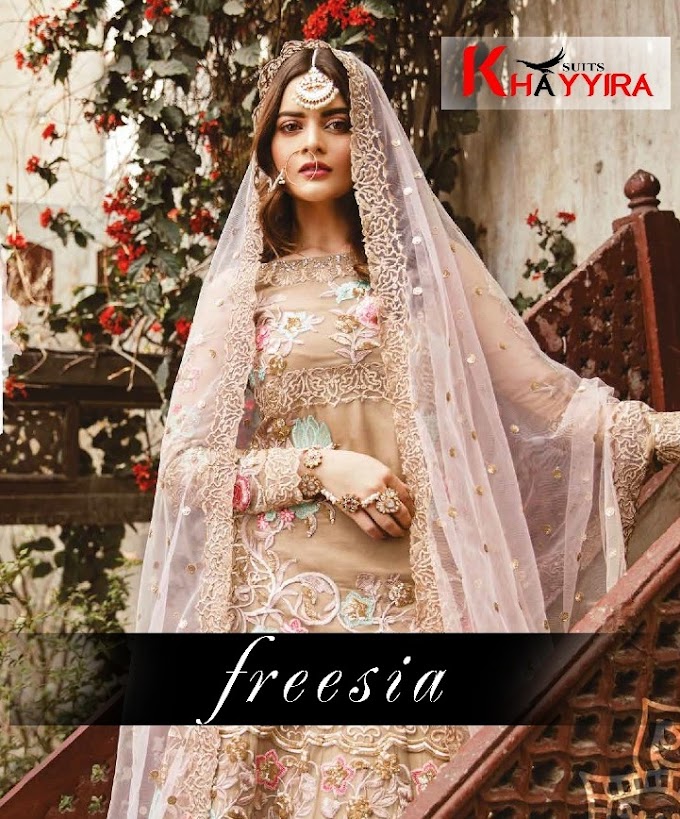 Khayyira Freesia Pakistani Salwar Kameez wholesale price