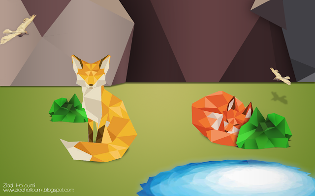 Wallpaper 8 - Life in Low Poly Style