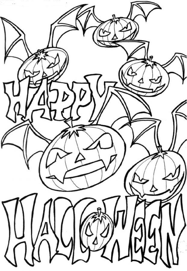 Halloween Planse De Colorat Si Educative Halloween Coloring Images