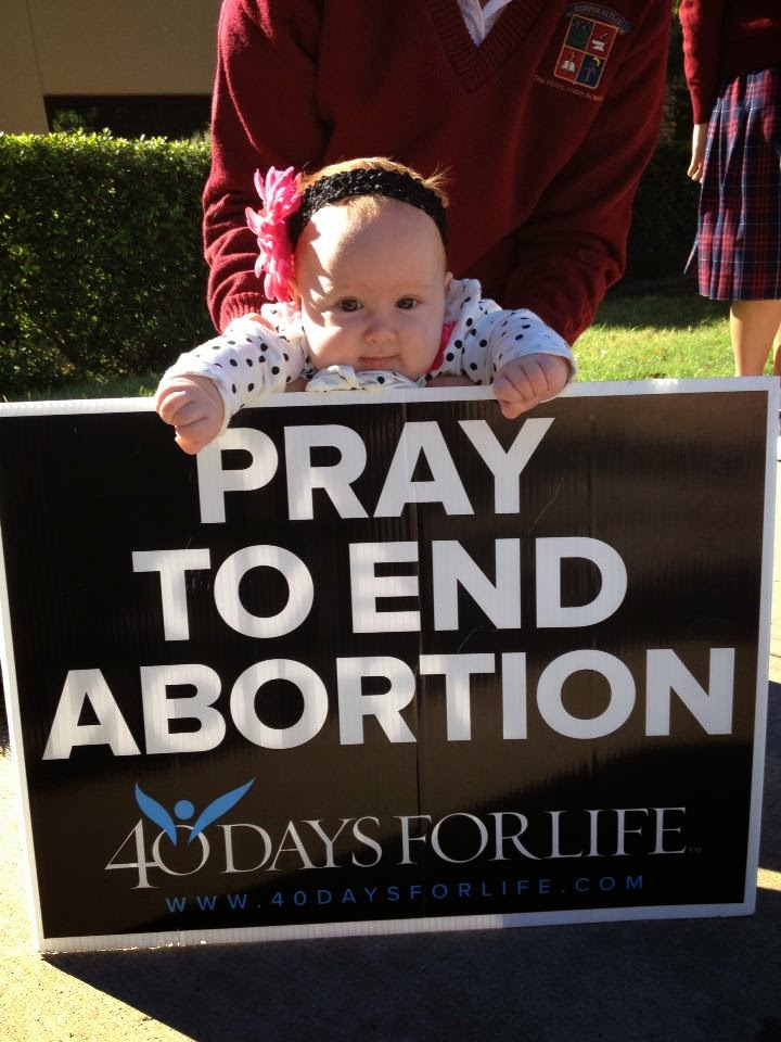 Little Mary Clare sharing the 40 Days message for LIFE!