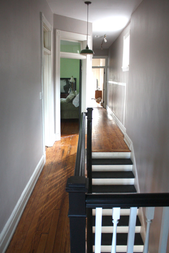 Our Gray Halls Painting the Upstairs Hallway 17 Apart