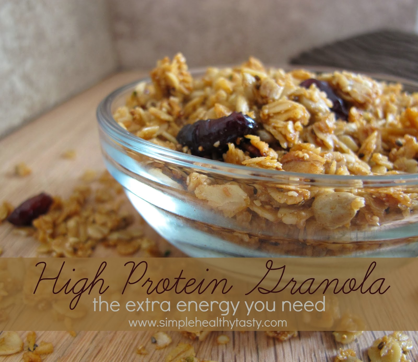 Simple. Healthy. Tasty High Protein Granola