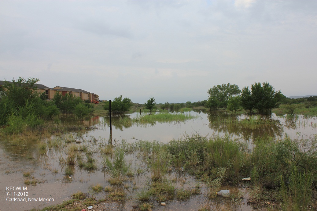 More Photos Of Arroyo Flooding In Carlsbad, NM.