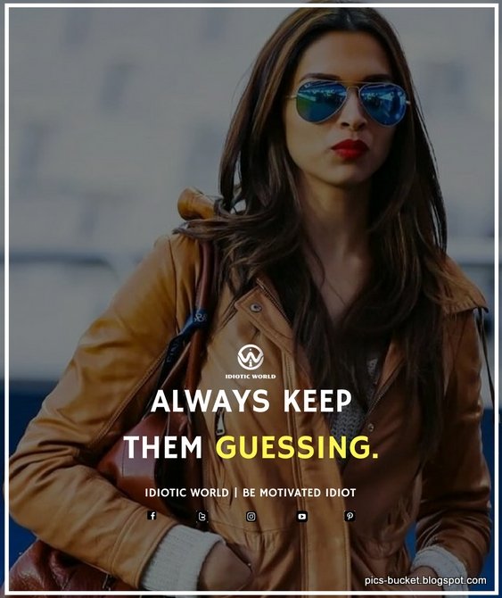 Here is (Best) Attitude quotes for girls with photos included