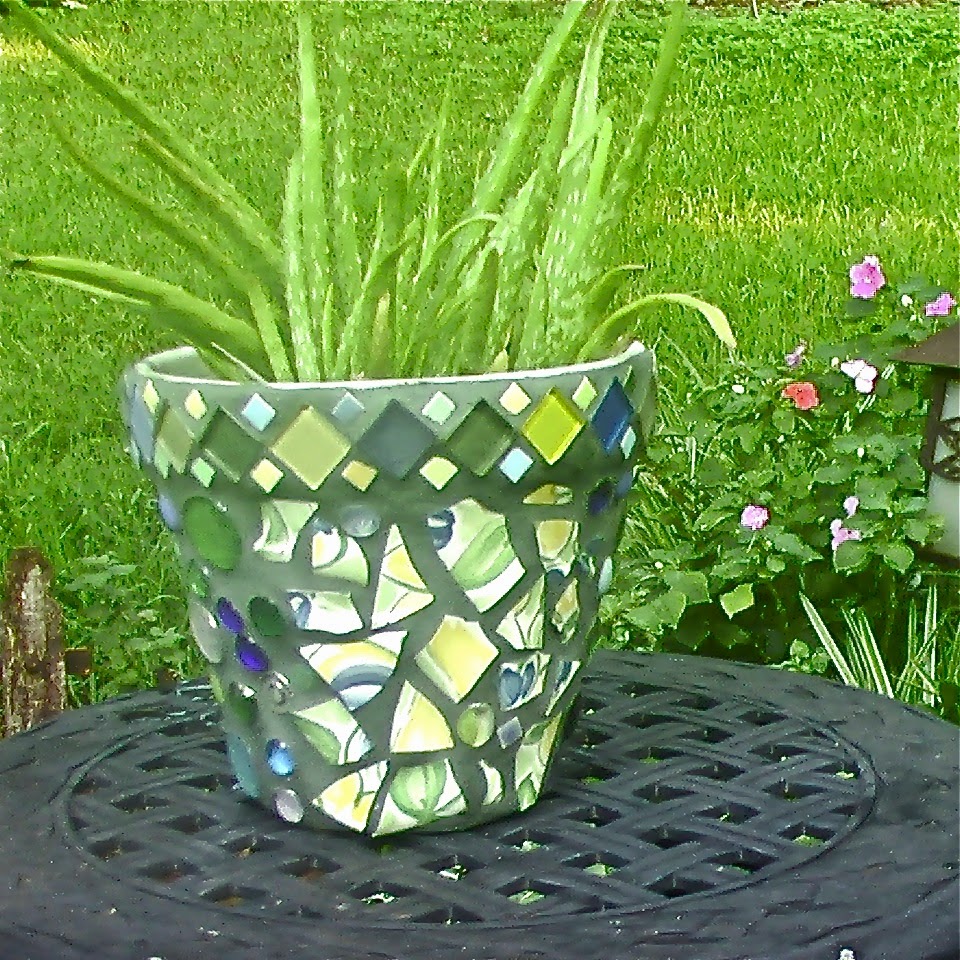 Garden Decor Project Make a Mosaic Pot