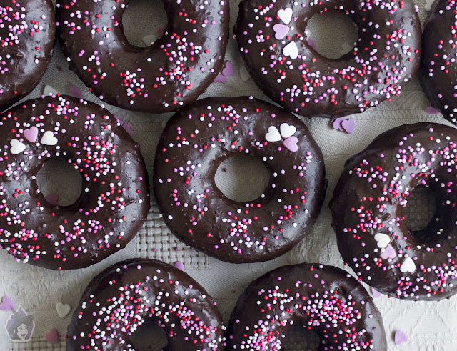 Donuts de Chocolate para San Valentín
