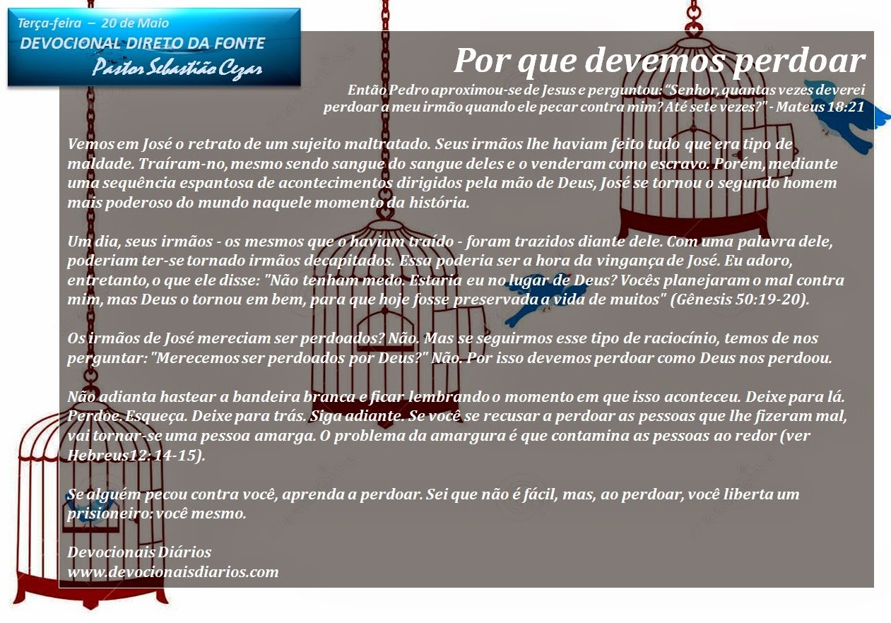 Por que devemos perdoar MotivAção Diária Por que devemos perdoar MotivAção Diária