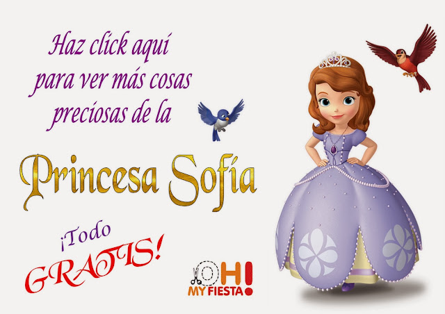 Ideas y material para Imprimir Gratis de Princesa Sofía.