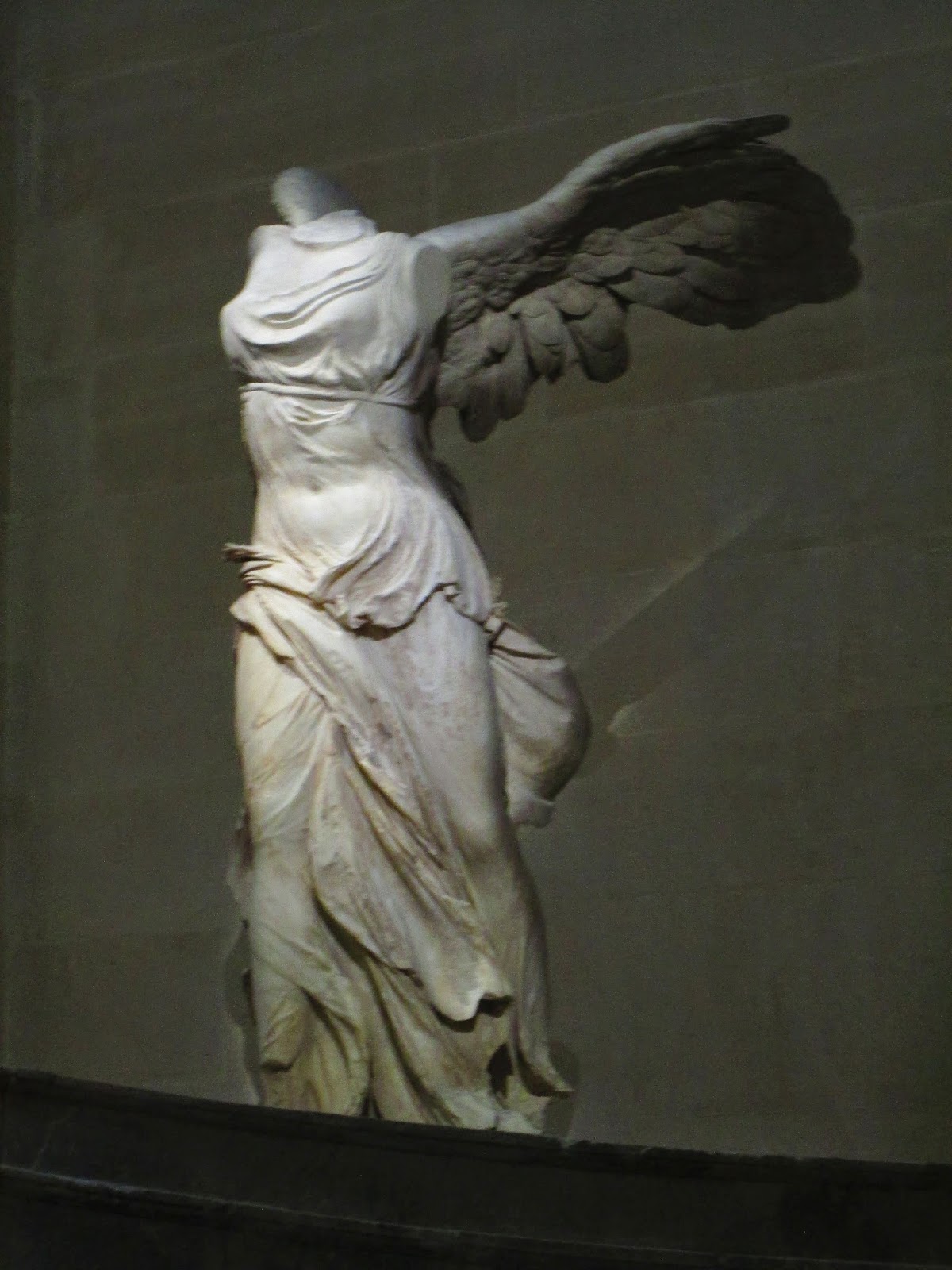 winged nike sculpture