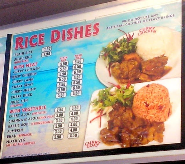 Roti Joupa Menu