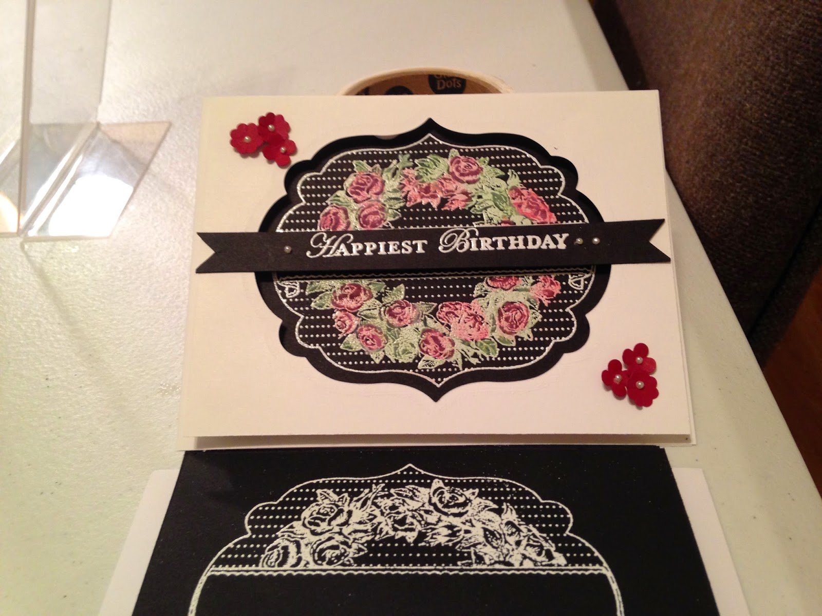 Putting Color On Black Cardstock