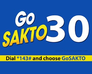 Globe GoSAKTO30 – Unli Calls, Text to all Networks Promo for 2 days Globe GoSAKTO30 – Unli Calls, Text to all Networks Promo for 2 days
