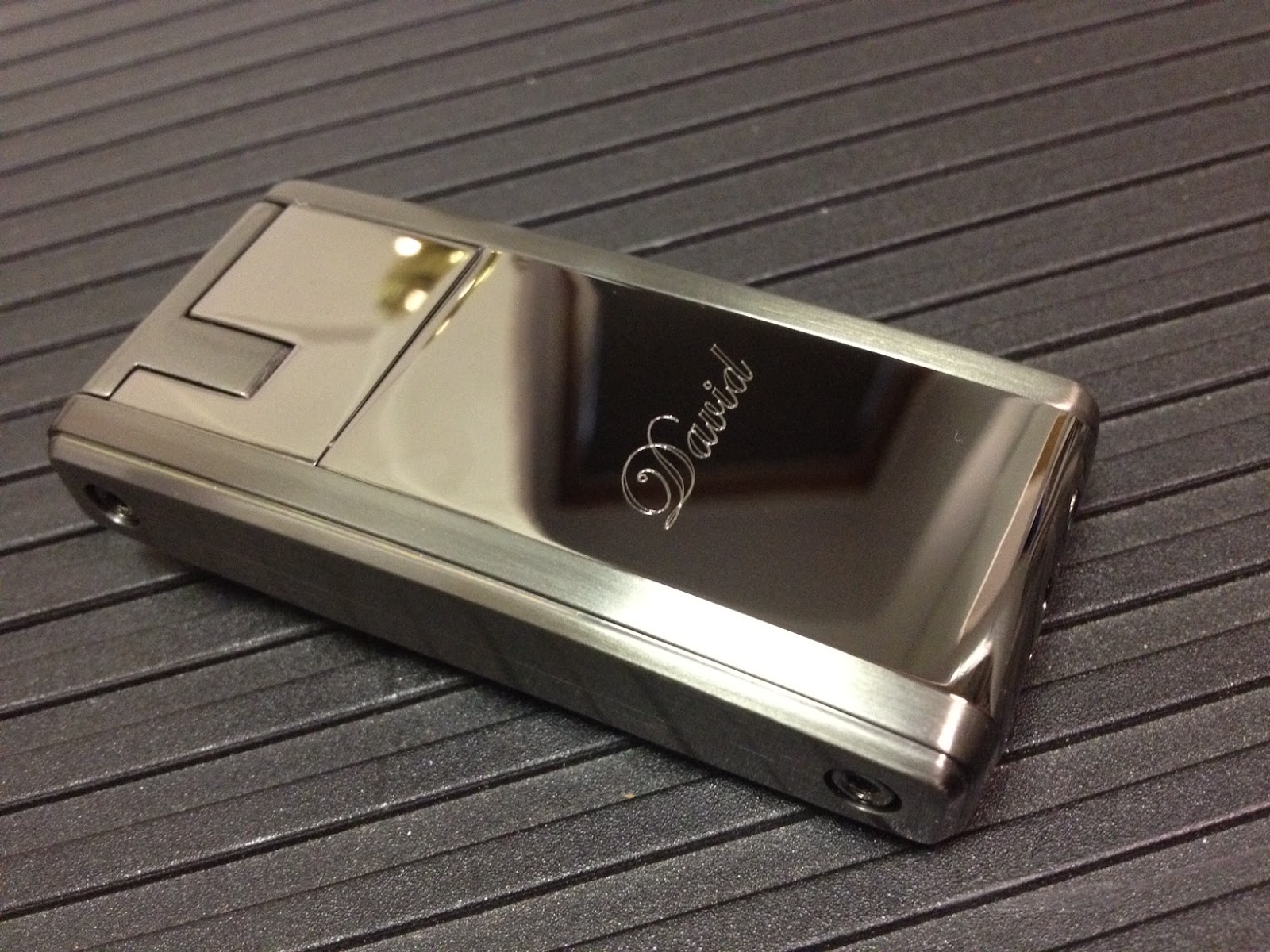The Gold Standard Colibri Lighter Engraving