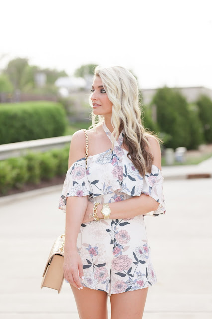 The Cheeky Been: Floral Halter Romper