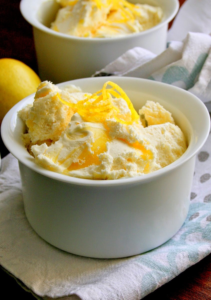 Cupcakes & Couscous: Lemon Curd Swirl Ice Cream