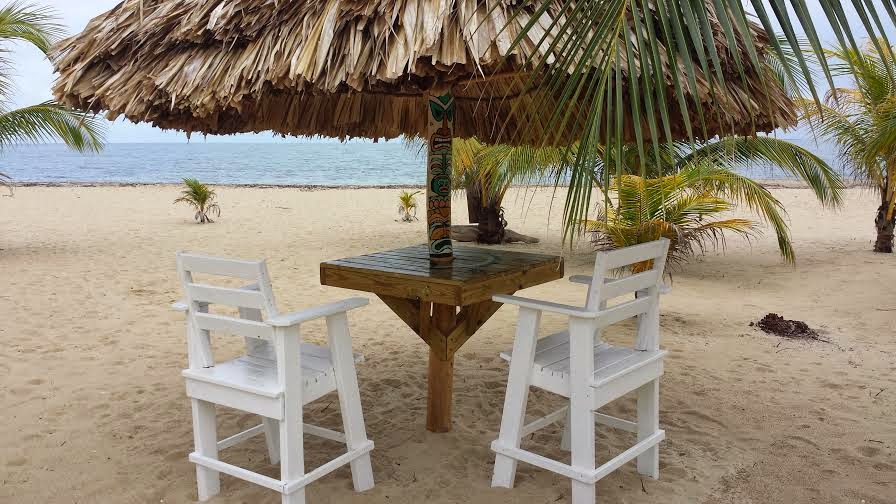 Caribbean Beach Cabanas — Ready for high season! 58 Remaxvipbelize: New palapa, imagine