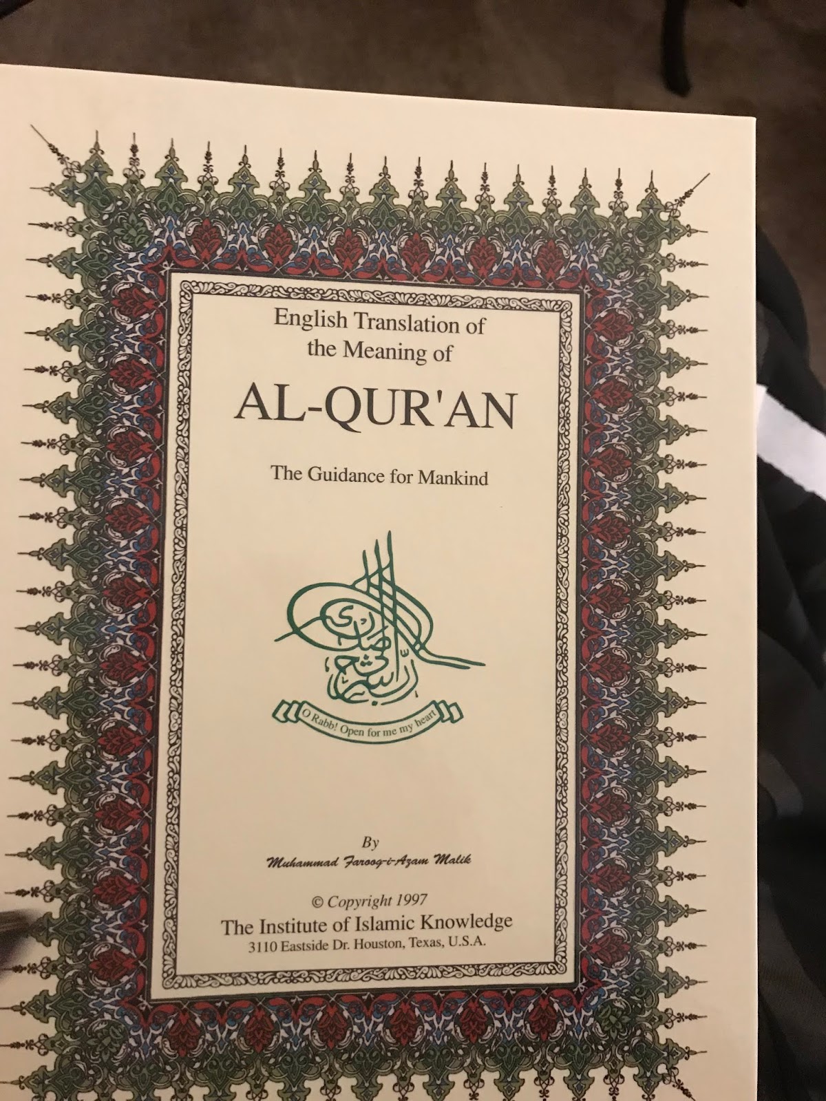 不良おばちゃんのカリフォルニア写真日記 英語訳コーランを読み自分なりに祈る時