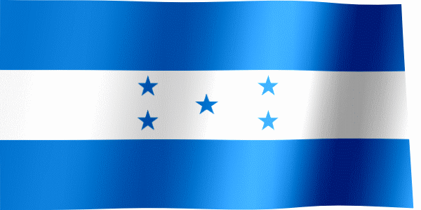 Waving Flag of Honduras (Animated Gif)