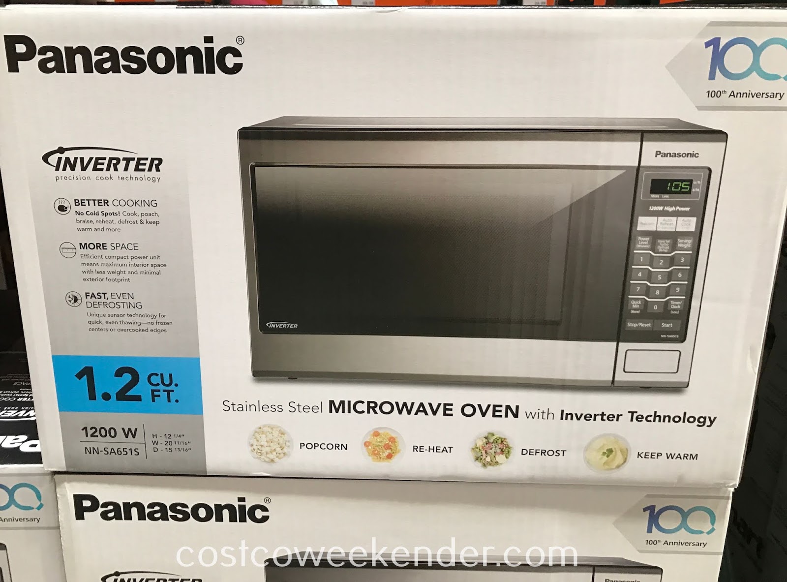 Panasonic Stainless Steel Microwave Oven (NN-SA651S) | Costco Weekender