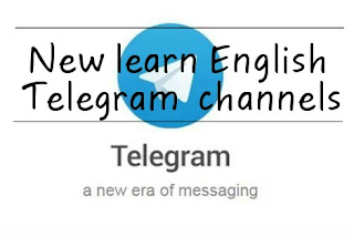 Telegram channels for learning english