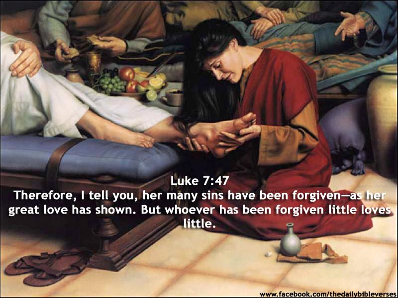 Daily Bible Verses: Luke 7:47