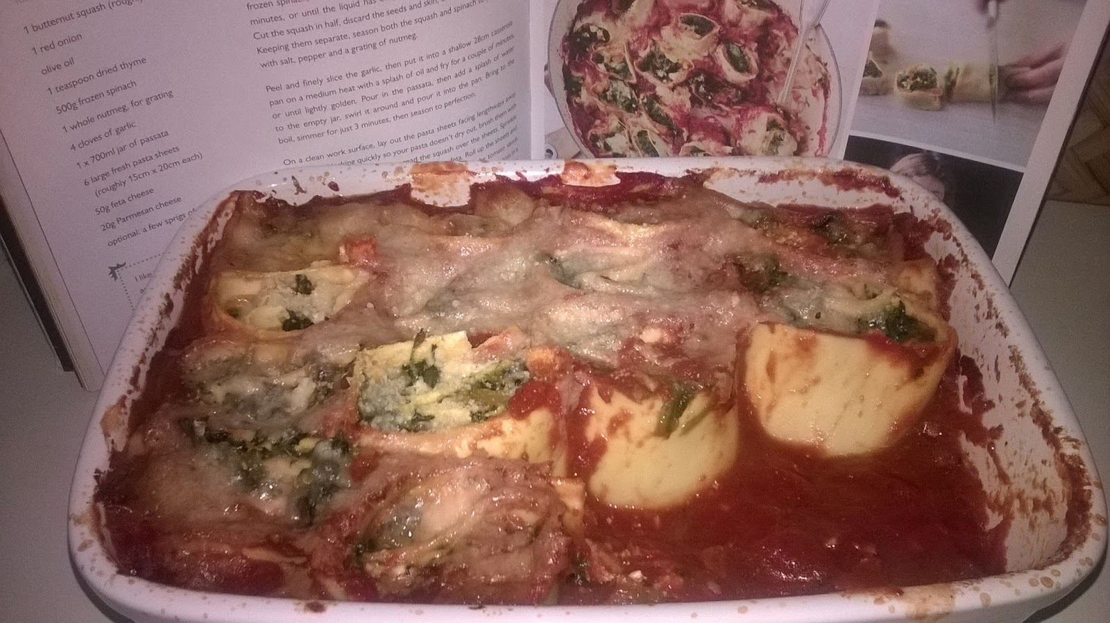 My little kitchen : Squash and spinach pasta rotolo
