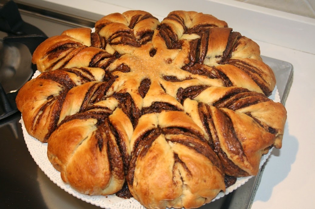 fiore di panbrioche alla nutella