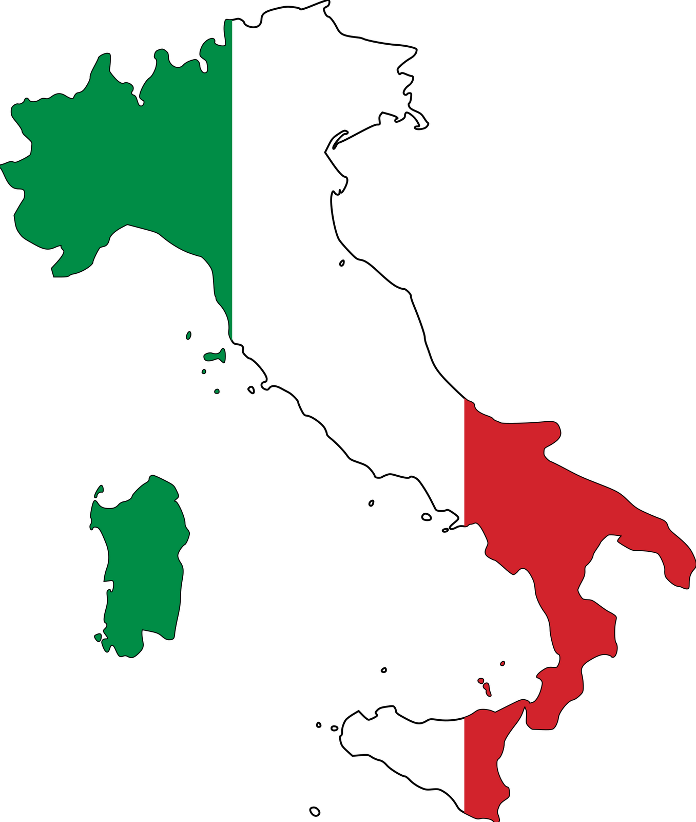 clipart map of italy - photo #2
