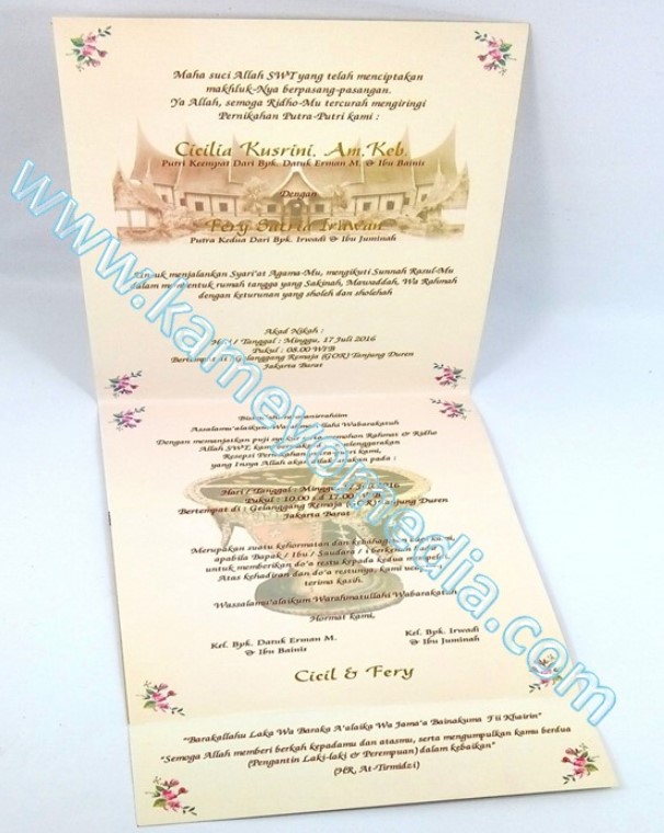 Undangan Mewah Harga Ramah Contoh Undangan Pernikahan