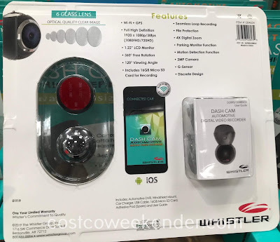 Costco 1284634 - Whistler Dash Cam: great for any of your vehicles