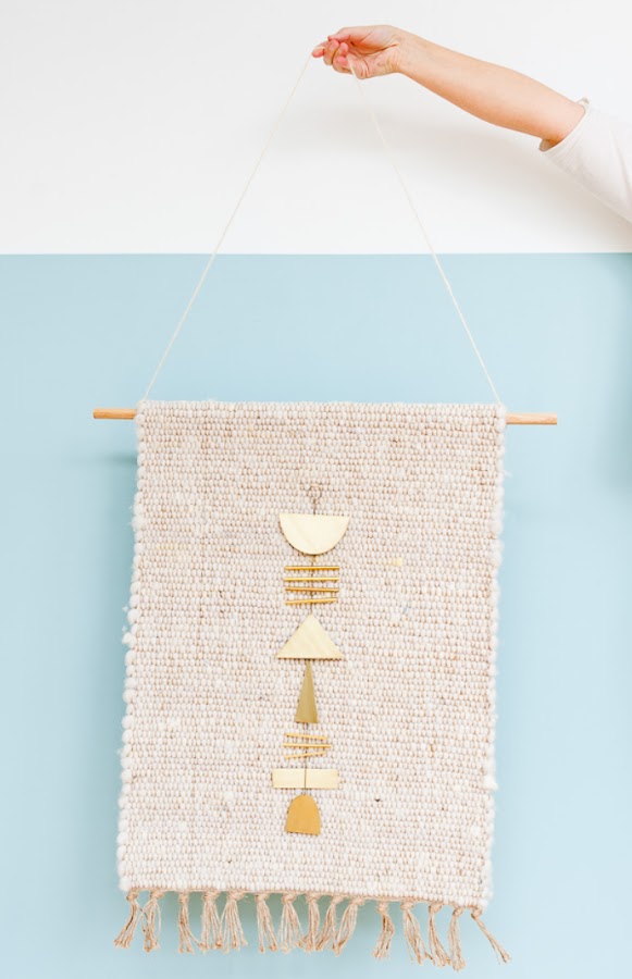 Diy tapiz con una jarapa