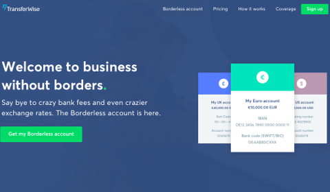 TransferWise Boundless Account