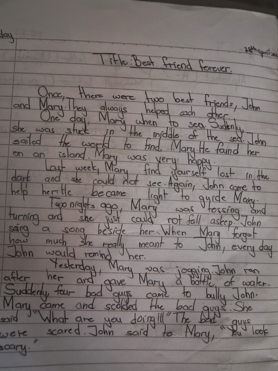 Describe your best friend essay image