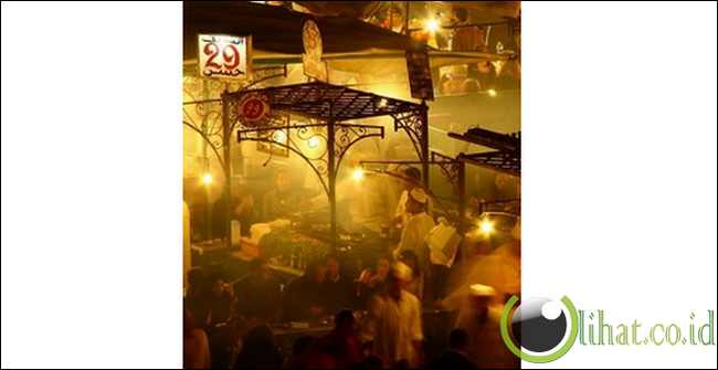 Pasar Malam Marrakech, Maroko